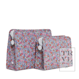 TRVL - Roadie Medium Garden Floral Zipper Pouch