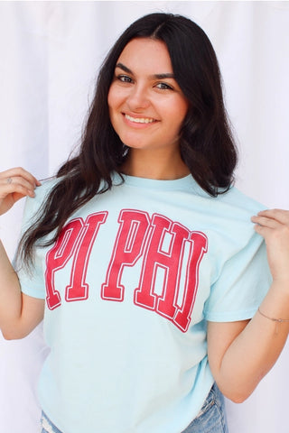 Sorority Varsity Arch Puff Tee