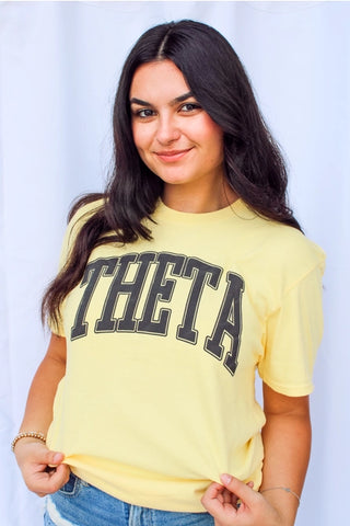 Sorority Varsity Arch Puff Tee