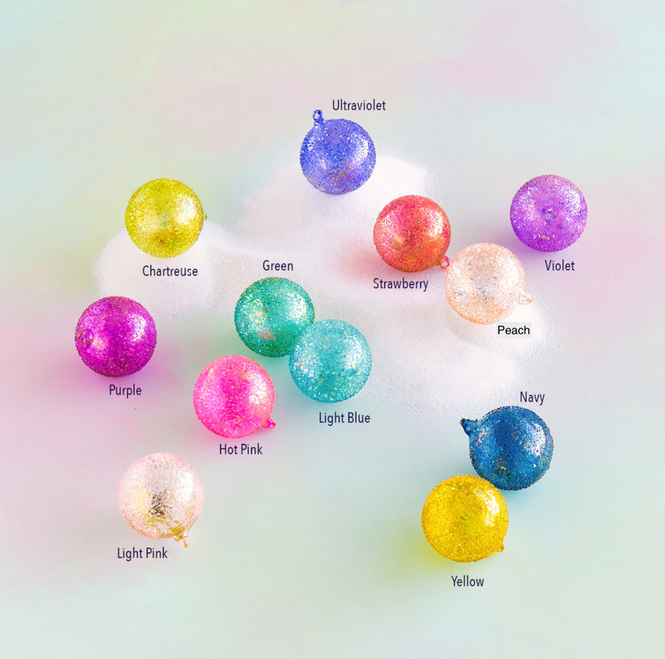 Rainbow Sparkle Ornaments