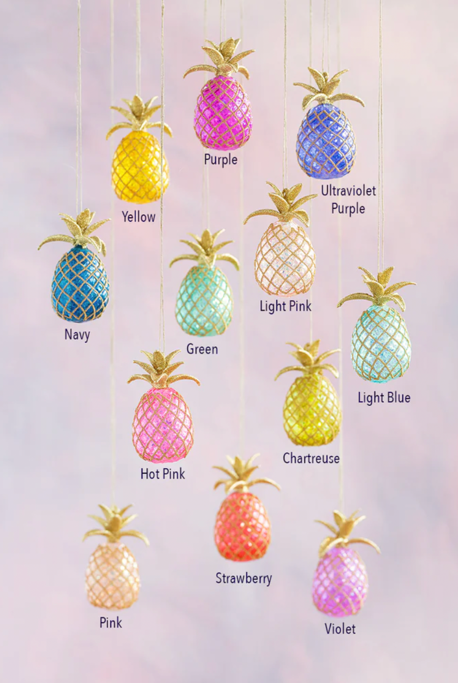 Rainbow Pineapple Ornament