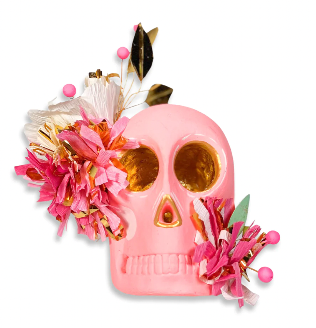 Hand Painted Resin Skulls by Glitterville
