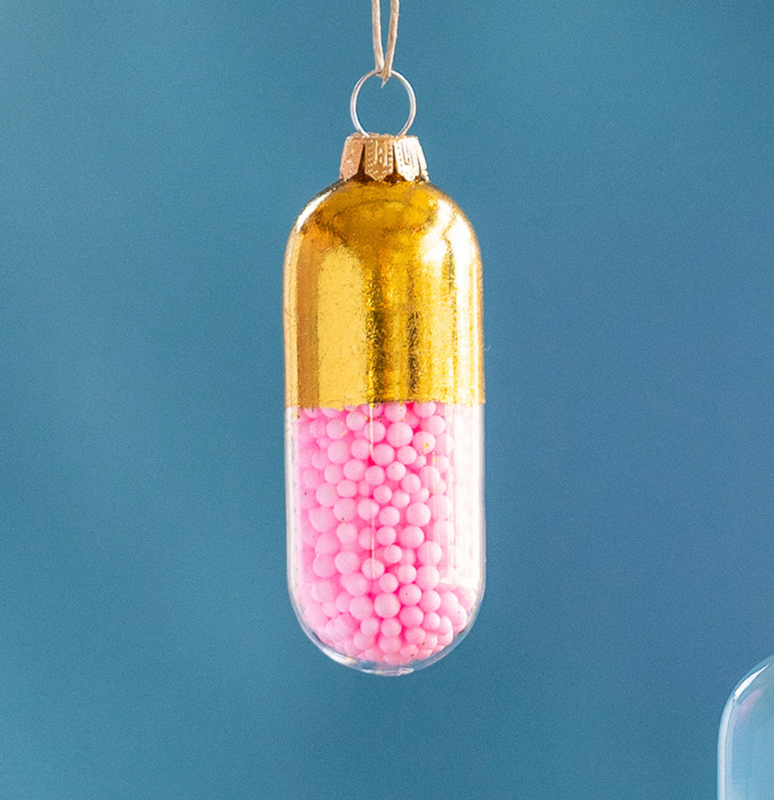Happy Pill Ornament