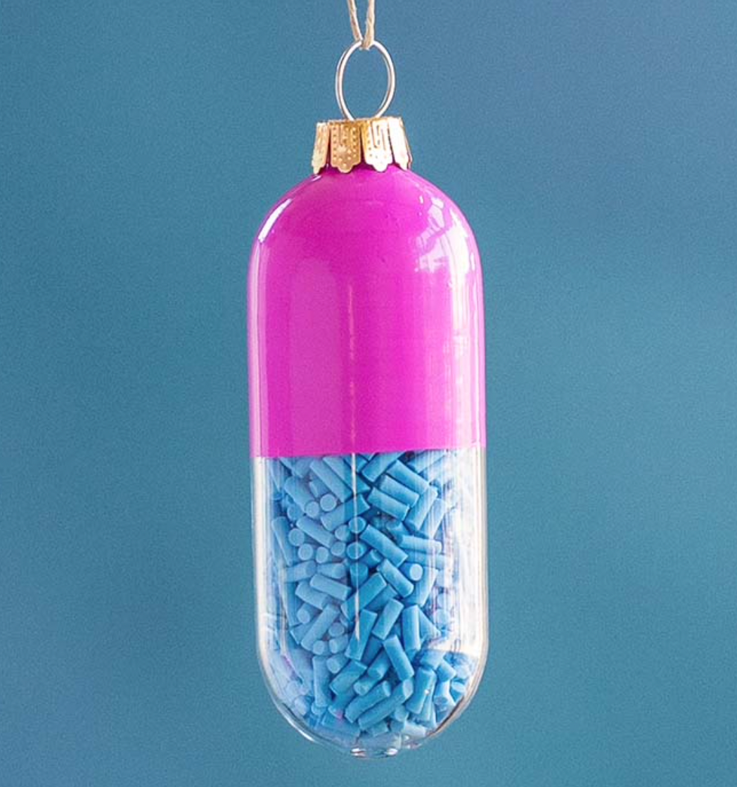 Happy Pill Ornament