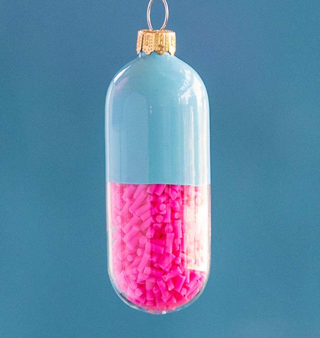 Happy Pill Ornament