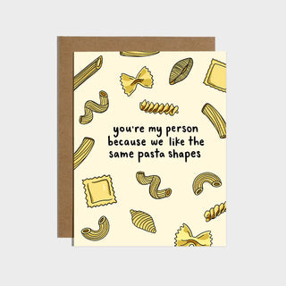 Pasta Shapes Card