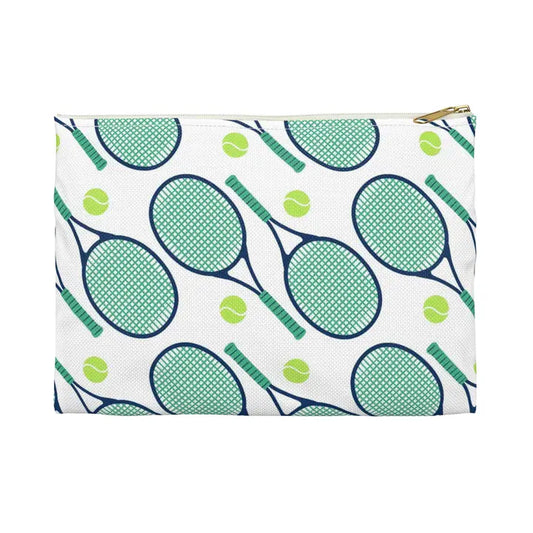 Tennis Small Flat Zip Pouch