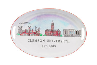 University Skyline Oval Tray