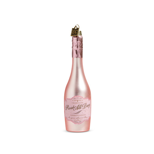 CONGRATULATIONS PINK CHAMPAGNE ORNAMENT