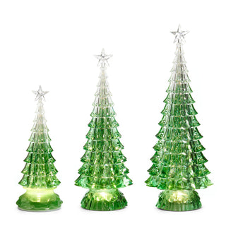 LIGHTED GREEN TREES