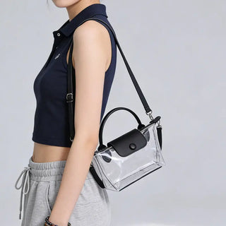 Color Contrast Clear Stadium Bag
