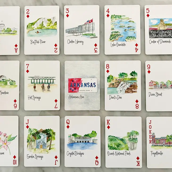 Arkansas Ace Playing Cards