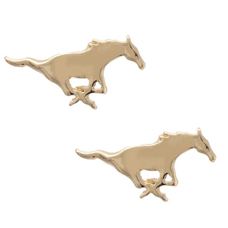 Smu Mustangs Stud Earrings