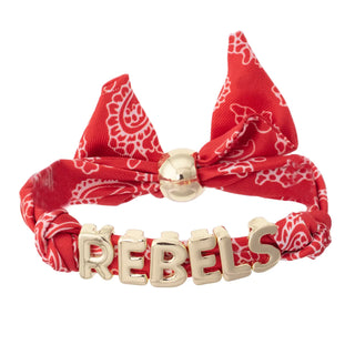 Ole Miss Rebels Bandana Slider Bracelet