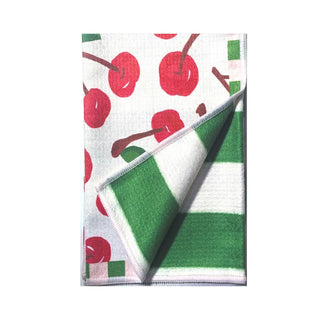 Fruit & Spirits Theme Double-Sided Tea Towel