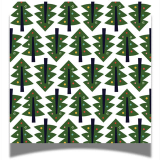 Jolly Christmas Trees Cocktail Napkin