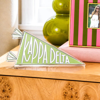 Sorority Acrylic Pennant Flag Shelfie