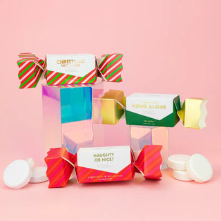 a group of candy boxes