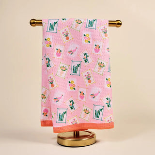Waffle Tea Towel–It's Mahj Time