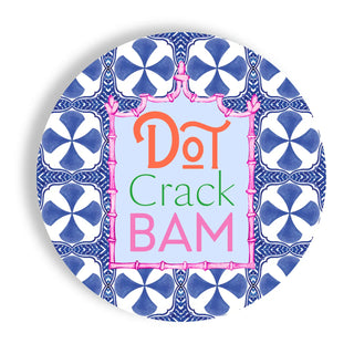 Mahjong Blue Tiles Paper Plates
