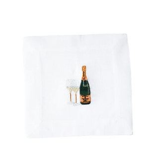 Happy Hour Embroidered Cocktail Napkins