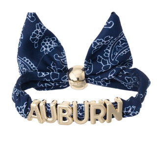 Auburn Tigers Bandana Slider Bracelet