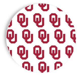 OU Repeating Logo Dessert Plate