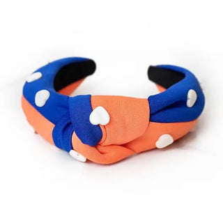 Blue and Orange Two-Tone Headband