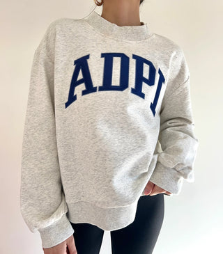 Sorority Campus Mock Neck Sweatshirt