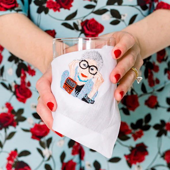 Iris Apfel Cocktail Napkin