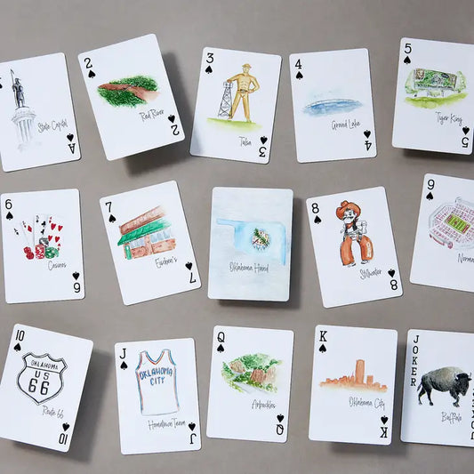 Oklahoma Hand Playing Cards