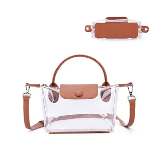 Color Contrast Clear Stadium Bag