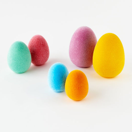 Flocked Easter Eggs