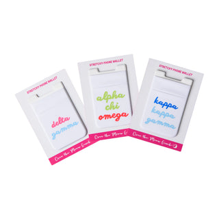 Sorority Script Cell Phone Wallet