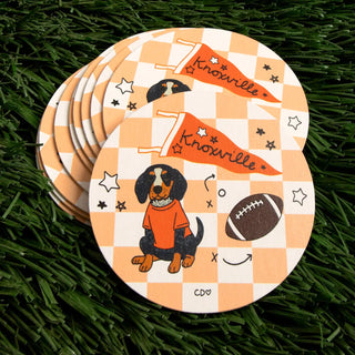 Knoxville Football Game Day Paper Coasters