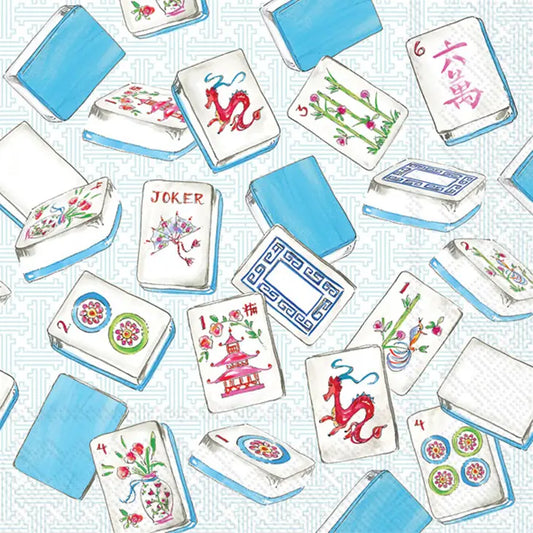 Paper Cocktail Napkins Pack of 20 Mahjong
