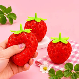 Strawberry Squeeze Squishy Stress Relief Toy