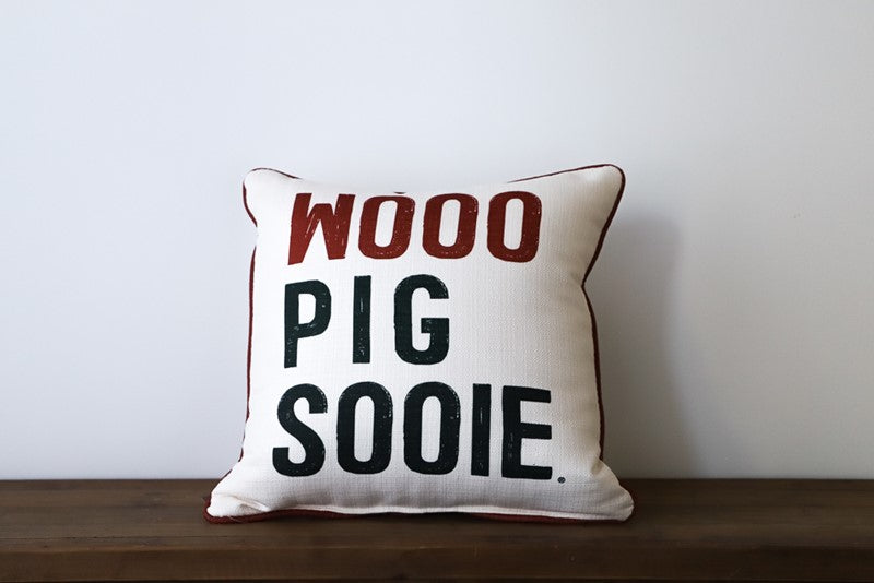 Wooo Pig Sooie Pillow