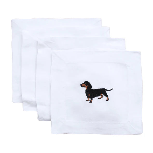 Dachshund Cocktail Napkin