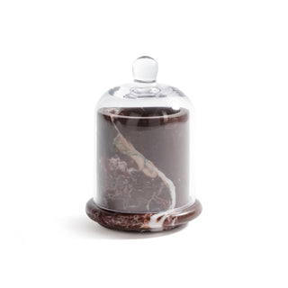 Marbella Scented Candle Jar w/ Cloche, Cedar Leaf