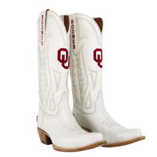 Gameday Women's Ivory Western Boot - The University of Oklahoma