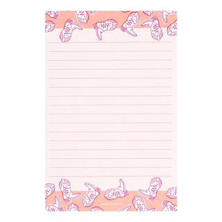 Western Cowgirl Boots Notepad