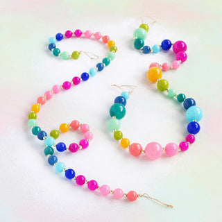 a colorful beaded necklaces