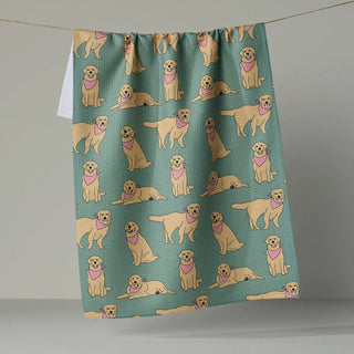 a towel on a rope