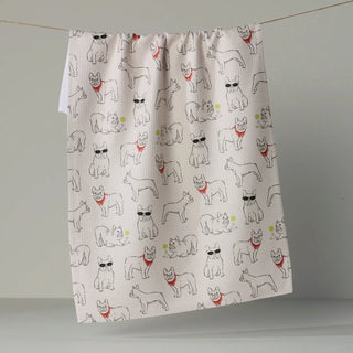 a towel on a rope