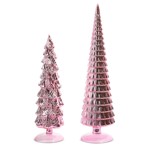 METALLIC PINK TREES 23.5"