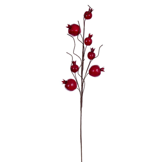 31" Artificial Red Pomegranate Spray