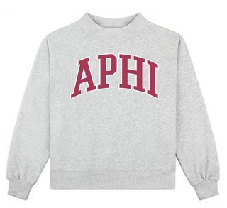 Sorority Campus Mock Neck Sweatshirt