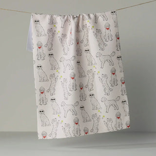 a towel on a rope
