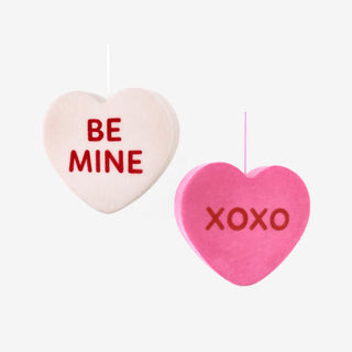 Flocked Conversation Heart Jumbo